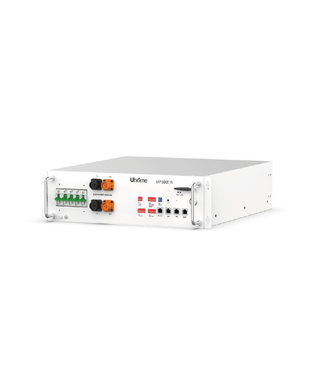 Batería de Litio para paneles solares 5kWh 48V Rack Uhome LFP 5000B - Imagen 2
