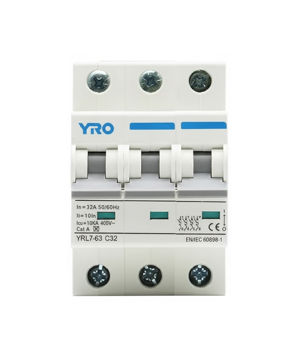 Interruptor Automático YRO  YRL7-63 6kA 3P 40A 6kA 230/400V AC - Imagen 1