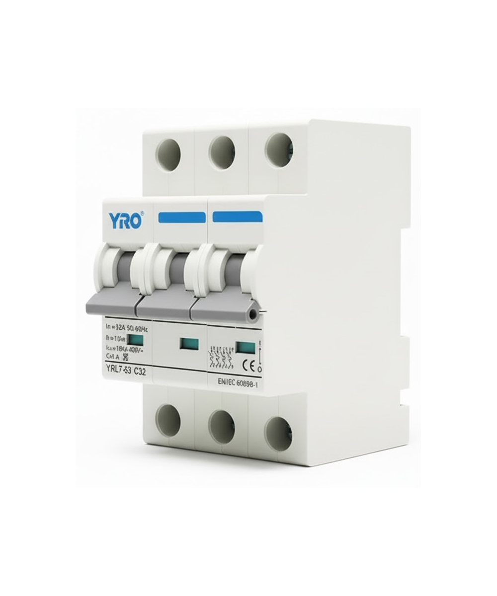 Interruptor Automático YRO YRL7-63 6kA 3P 50A 6kA 230/400V AC - Imagen 2