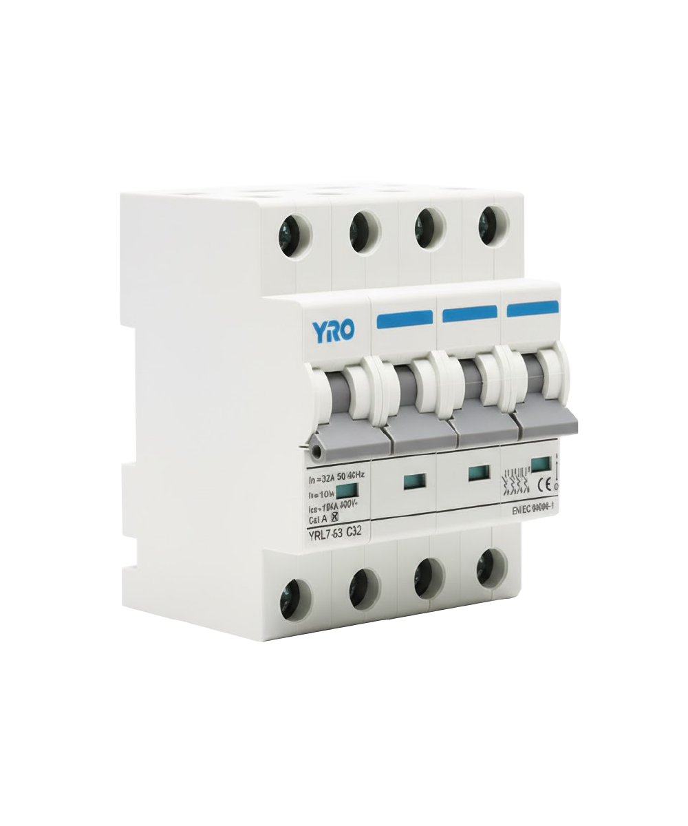 Interruptor Automático YRO YRL7-63 6kA 4P 25A 6kA 230/400V AC - Imagen 2