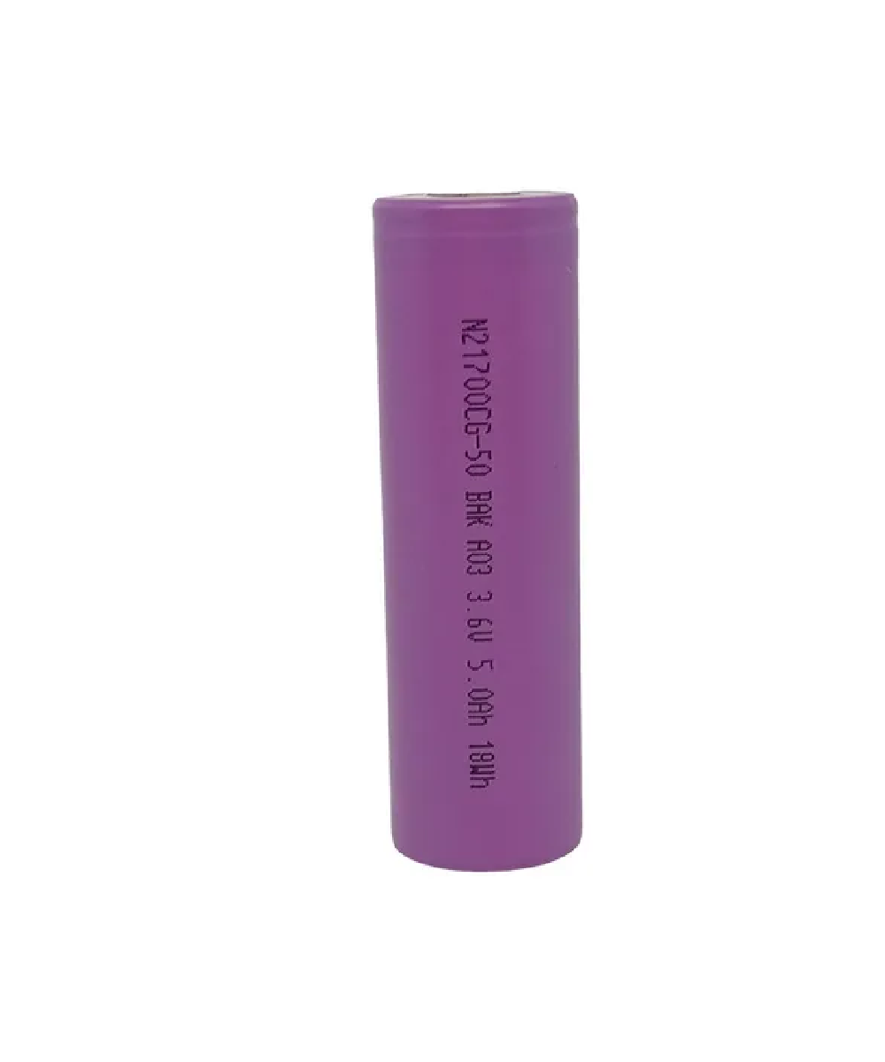Batería de Litio Cilíndrica 3.6V 5000mAh | Pila Recargable BAK N21700CG-50 - Imagen 1