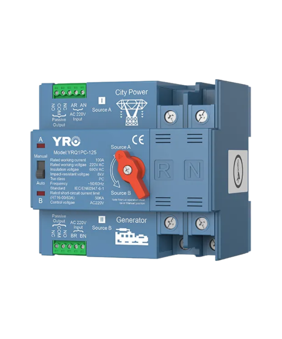 ATS YRO YRQ2PC Generator Type 2P 125A 110V - Vista principal
