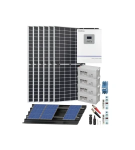 Kit Solar Aislado para casa de campo 5500W 110V AC 3800Whdia - Imagen 1