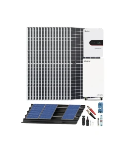 Kit Solar con Baterias para Casa de Campo Fase Dividida 220V AC / 120V AC 12000W 51200Whdia - Imagen 1