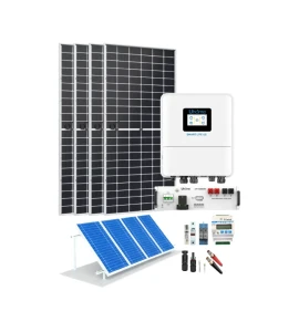 Kit Solar Híbrido Monofasico  Uhome 3000W 110V AC Full Backup 12800Whdia - Imagen 1