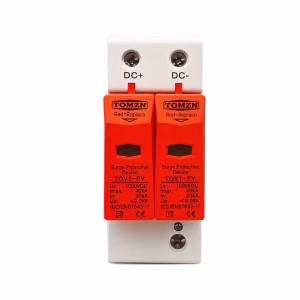 DPS Sobretensiones TOMZN TOV1-PV 2P 1000VDC 20-40kA - Imagen 1