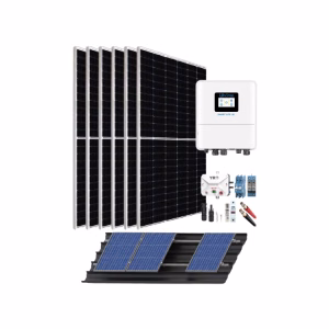 Kit Solar Autoconsumo Fotovoltaico 110V AC 3000W 19200Whdia - Imagen 1