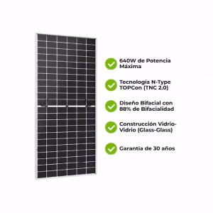Panel Solar Monocristalino 640W N-Type Bifacial TongWei TWMNH-66HD640 - Imagen 4