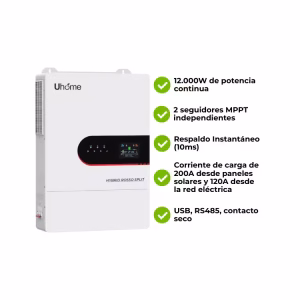 Inversor Cargador 12000W 48V Solar Fase Dividida Uhome UHX-12K-2P  Rosso Split - Imagen 7