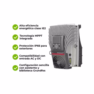 Variador Bombeo Solar 3kW 12.5A 3x208-240V AC-Grundfos RSI Frame A IP66 - Imagen 3