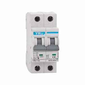 Interruptor Automático YRO YRL7-63 6kA 2P 63A 120V AC - Imagen 2