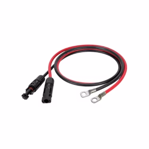Par de cables de potencia inversor batería Alto Voltaje ( Terminal Ojal - Terminal MC4 ) modelo A - Imagen 1