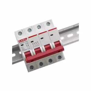 Switch Termomagnetico Earu 4 Polos Din Rail 220v 400v 16A - Imagen 3